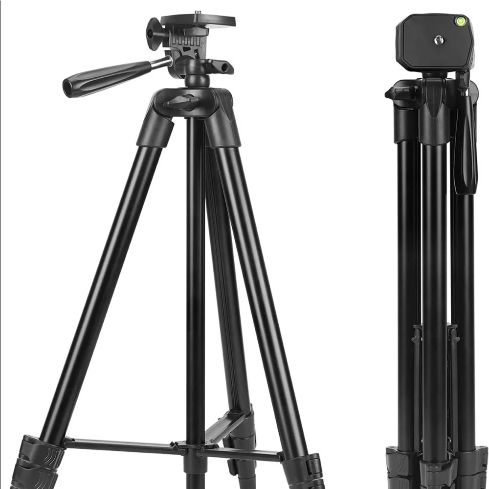 Basics 60-inch Lightweight Camera Mount Tripod Stand with Bag, 1/4